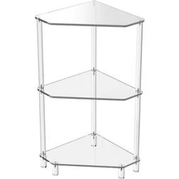 Hjørnehylde I Gennemsigtig Plast 30 x 30 x 65 cm Reolsystem 30x65cm