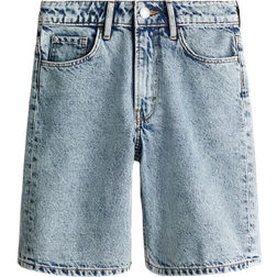 H&M Loose-Fit Denim Shorts - Denim Blue (1273025001)