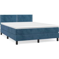 vidaXL Dunkelblau 140x200 cm Boxspringbett