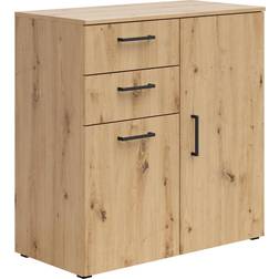 Carryhome KOMMODE Eiche Artisan Kommode 80x83cm