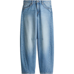 H&M Barrel Regular Jeans - Light Denim Blue