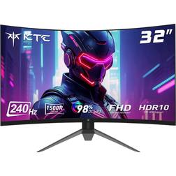 KTC H32S17F 32 Inch Curved 240Hz Gaming Monitor 240 Hz 1500R 1920 x 1080 FHD HDR10-Unterstützung