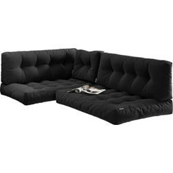 Vicco Palettenkissen-Set Ohio Anthrazit 5 Teile 60 x 40 x 20 cm Sitzkissen Grau (120x80cm)