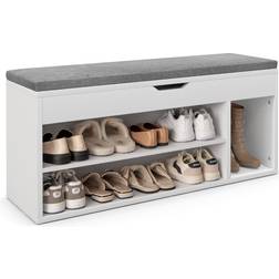 Pricenet Skobenk Med Sete Og Oppbevaringsplass 104 x 30 x 48 cm Skohylle 104x48cm