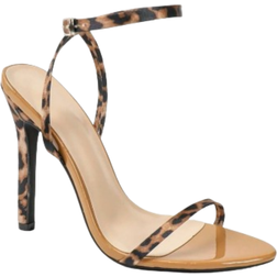 Shein Women's Fashion High Heel Sandals - Nude/Black