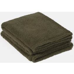 OHS Teddy Fleece Blanket Large Throw 200 x 240 cm Blankets Green (240x200cm)