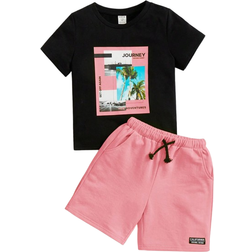Shein Toddler Boys' Street-Style Casual Outfits