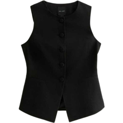 New Look Co-Ord Longline Waistcoat - Black
