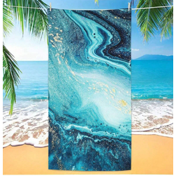 Shein Extra Large Beach Super Guest Towel Green (75x35cm)