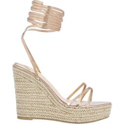Shein Cuccoo Woman Champagne Strappy Sandals