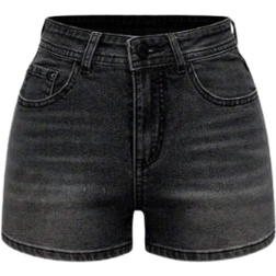 Shein Sommerliche Damenwaschshorts mit aufgeknüpfter und schlanker Passform