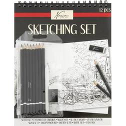 Nassau Sketching pencil & pad set 12pcs incl wallet