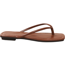 Shein Women Toe Post Thong Sandals, Fashionable Solid Minimalist Outdoor T-Strap Flat Sandals
