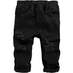 Shein Baby Boy Solid Color Ripped Jeans Casual And Simple Style For Fall And Winter