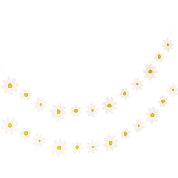 Shein Pack Vibrant Daisy Boho Banner Decorations Festive Party Enhancer With White Daisy Paper Cutouts Perfect For Indoor Outdoor Girls Shower Birthday
