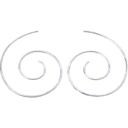 Shein 2pcs/Set Of Elegant Geometric Spiral Shaped Metal Earrings