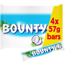 Bounty Coconut & Milk Chocolate Snack Bars Multipack 228g 4pcs 1pack