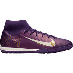 Nike Mercurial Superfly 10 Academy Kylian Mbappé TF High-Top - Grand Purple/Pale Ivory