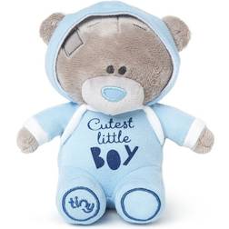 Me to You Tiny Tatty Teddy 'Cutest Little Boy' Bear in Blue Baby Grow Official Collection