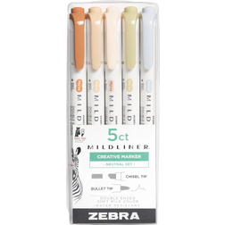Zebra Mildliner Neutral Set 5 Pack