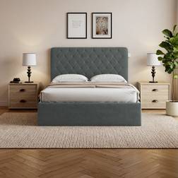Fairmont Park Ottoman Velvet King 122cm H x 207cm W x 156cm L Frame Bed