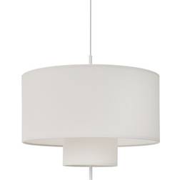 NEW WORKS. Margin Taklampa Ø70 Vit Duk Pendellampa ∅ 68cm