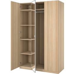 IKEA Vitlaserad Ekeffekt Spegelglas 150 x 60 x 236 cm Garderob 150x236.4cm
