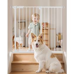 VEVOR Babygitter Justerbar Bredde Hundegitter Hvid