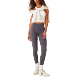 New Look Seamless Ribbed Leggings - Grey