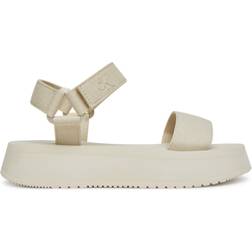 Calvin Klein Jeans Canvas Platform Sandaler - Beige