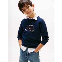 Tommy Hilfiger Flag Sweatshirt - Dark Natt Marinblå
