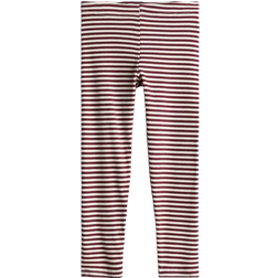 H&M Gerippte Jerseyleggings - Rot