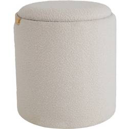 SoffaDirekt Maja Puff Vit Sittpuff 44cm