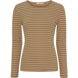 Marta Du Chateau dame langærmet tee MdcNoemie 6546 Camello/Beige