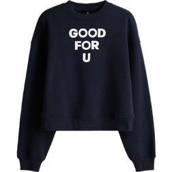 H&M Printed Sweatshirt - Blue