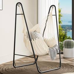 YitaHome Hammock Stand with Hanging Swing 132x90x160 cm Sturdy Steel Frame
