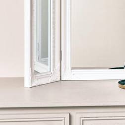 Melody Maison White Ornate Dressing Triple Table Mirror