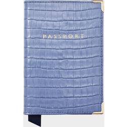 Aspinal of London Croc Effect Leather Passport Cover