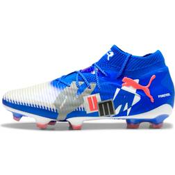 Puma Future 8 Ultimate Forever FG Football Boots - White/Ultra Blue/Feather Grey