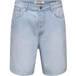 Only & Sons Onsfade Medelhög Midja Lös Passform Shorts