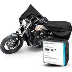 Walser Premium Motorrad Abdeckplane - Schwarz