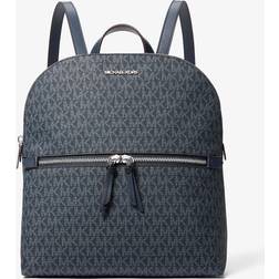 Michael Kors Dallas Medium Signature Logo Backpack - Blue