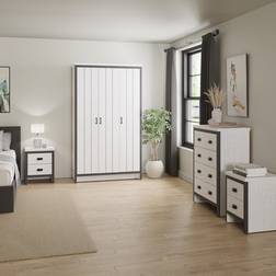 GFW Boston 4 Piece 3 Door Set Wardrobe