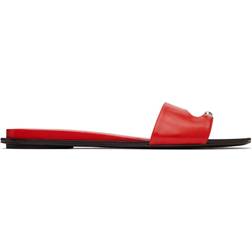 Tory Burch Pierced Sandals - Blazing Red/Silver