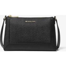 Michael Kors Sallie Medium Saffiano Leather Crossbody Bag - Black