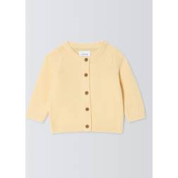 John Lewis Baby Little One Back Embroidery Cardigan - Yellow