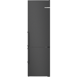 Bosch Serie 4 Kühl-Gefrierkombination 363 L Total No Frost Schwarz, Edelstahl