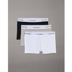 Calvin Klein Icon Trunks 3-Pack Flera - Svarta/Vita/Grå