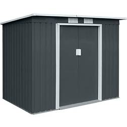 Svita Hattoro P100 Metall Gerätehaus mit Pultdach 213 x 130 x 173 cm (Gebäudefläche )