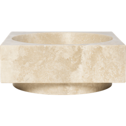 ferm LIVING Hew High Centrepiece Travertine H11 cm Skål